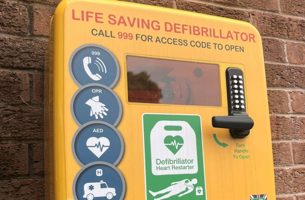Defibrillator at Coventry Plumbing
