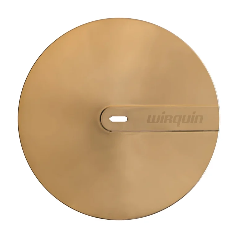 wirquin brushed brass cover for slim shower trap