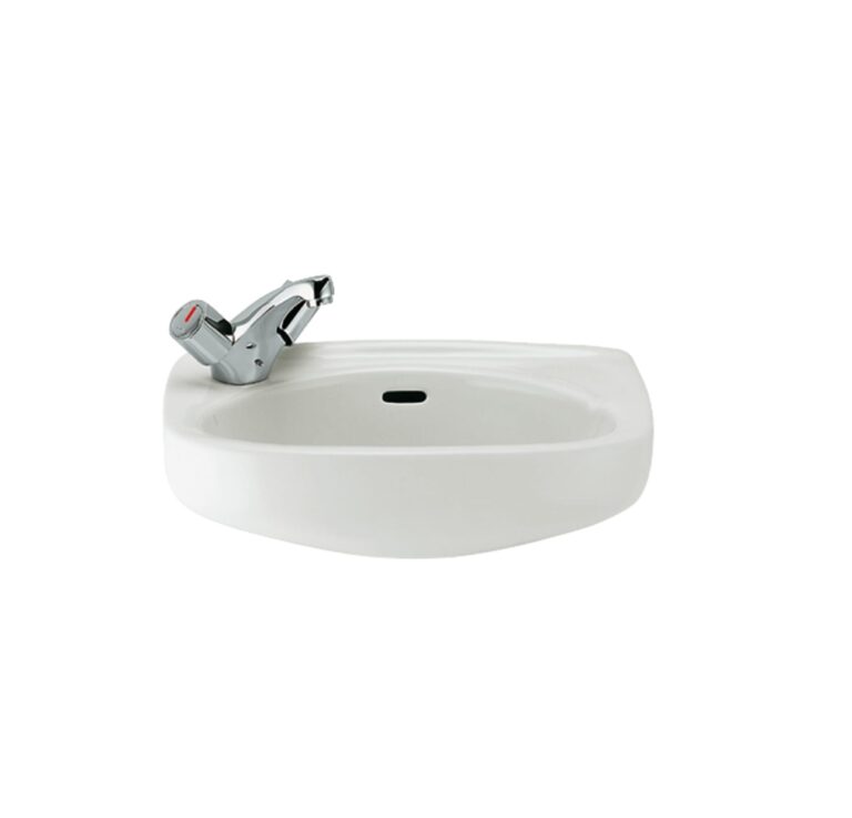 *Roca Ibis Cloakroom Wall hung Basin 440 x 310mm - 1 taphole