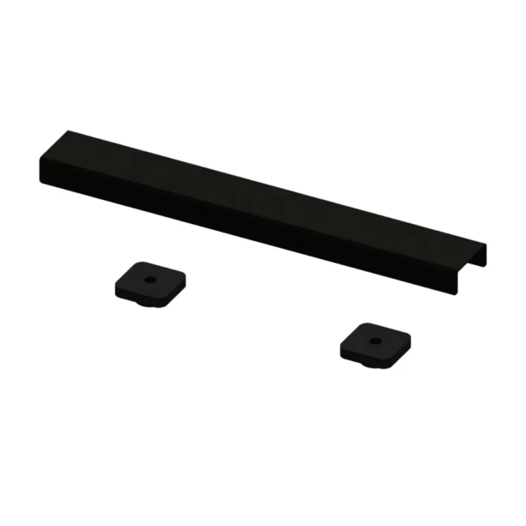 Elements Linear300 Waste Cover Plate Matt Black for Wetroom Former
