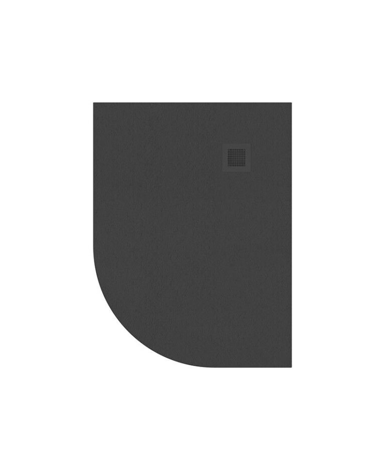 SONAS SLATE Offset Quadrant 1200x900mm Shower Tray Right Hand Anthracite & Waste