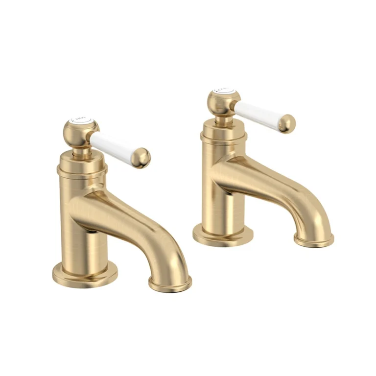 Tavistock Basin Taps (Pair) - Brushed Brass