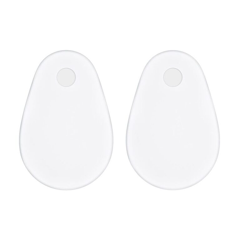 White Hinge Covers for Square Seats (Tear Drop)